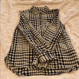 Merona half button up shirt